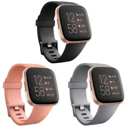 3 PCS Watch Band for Fitbit Versa 2 / Versa Lite / Versa SE / Versa Silicone Replacement Strap Soft Breathable Sport Band Wristband