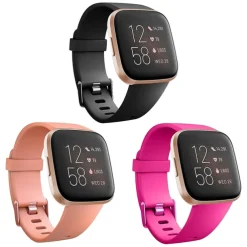 3 PCS Watch Band for Fitbit Versa 2 / Versa Lite / Versa SE / Versa Silicone Replacement Strap Soft Breathable Sport Band Wristband