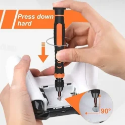 130 Piece Precision Screwdriver Kit Includes Torx T1 T2 T3 T4 T5 T6 T7 T8 T9 T10 T15 T20 and P2 P5 P6 Star Bits Ideal for iPhone Repairs