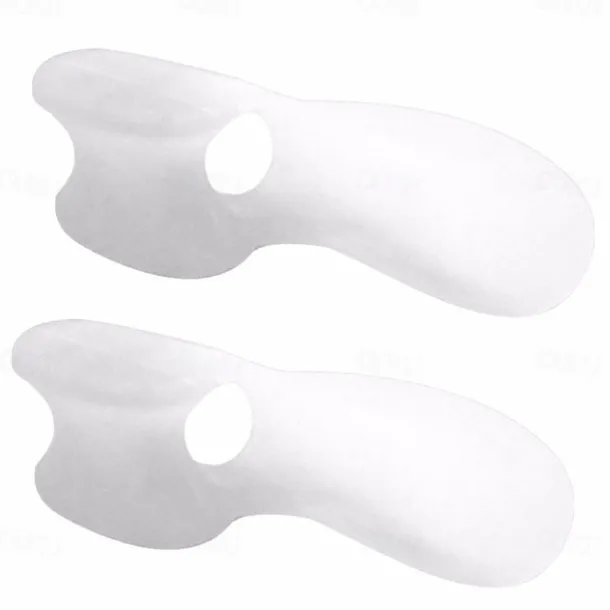 2 Pieces Big Toe Separator Bone Corrector Straightener Silicone Gel Foot Fingers Protector Bunion Adjuster Feet Massager