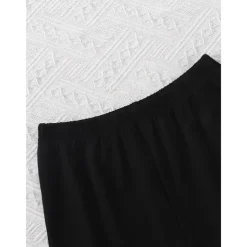 2 Pieces Kids Girls' Cartoon Halter Tank & Pants Set Sleeveless Fashion School 7-13 Years Summer White