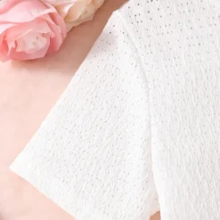 2 Pieces Kids Girls' Cartoon Dress Suits Set Short Sleeve Daily School 7-13 Years Summer Red