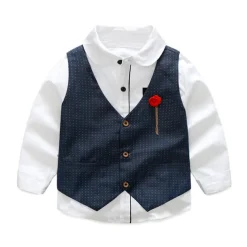 3 Pieces Ring Bearer Suit Boys Kids Suit Formal Suit Suit & Blazer Clothing Set School Formal Home Cool Gentle Plaid Print Black Wine Red Cotton