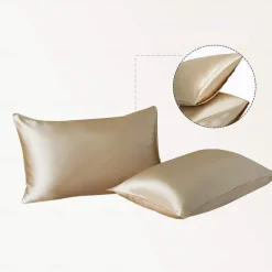 4 Pieces Satin Sheet Sets Hotel Luxury Silky Bed Sheets Soft Premium Satin Sheets Wrinkle & Fade Resistant Bedding Set Sheet Set, Include 1 Deep Pocket Fitted Sheet(12inch),1 Flat Sheet, 2 Pillowcases