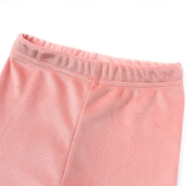 2 Pieces Toddler Girls' Solid Color Crewneck Hoodie & Sweatpants Set Set Long Sleeve Sports Outdoor 3-7 Years Fall Champagne Pink Blue