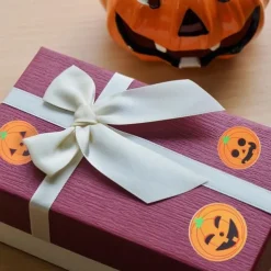 500 pieces/roll Halloween Pumpkin Round Sticker Envelope Sealing Labels Sticker Halloween Party Favors Supplies