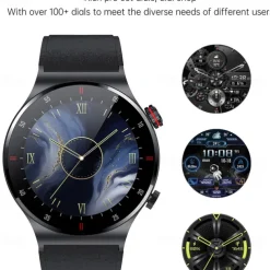 696 QW33 Smart Watch Fitness Tracker ECG PPG Bluetooth Call Reminder Android iOS IP67 46mm 1.28