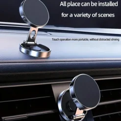 720° Rotating Magnetic Car Phone Holder Foldable Universal Stand For IPhone GPS