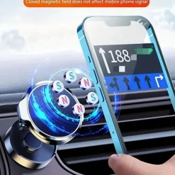 720° Rotating Magnetic Car Phone Holder Foldable Universal Stand For IPhone GPS