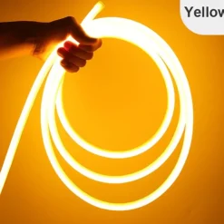 360 Round Neon Led Light Strip 220V-240V Tube Flexible Rope Lights Waterproof Holiday Home Decoration for Indoors Outdoors DIY Decor