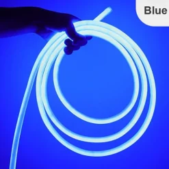 360 Round Neon Led Light Strip 220V-240V Tube Flexible Rope Lights Waterproof Holiday Home Decoration for Indoors Outdoors DIY Decor