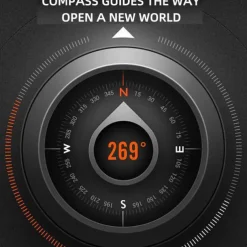 696 S320B Smart Watch 2.02 inch Smart Band Fitness Bracelet Bluetooth Pedometer Call Reminder Sleep Tracker Compatible with Android iOS Men Hands-Free Calls Message Reminder Step Tracker IP 67 44mm