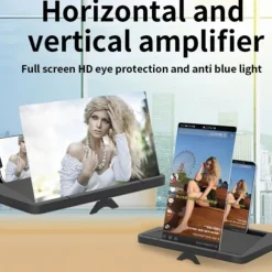 14 Screen Magnifier For Cell Phone Portable 3D HD Magnifying Projector Screen Enlarger For Movies Short Videos Gaming