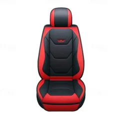 5 Seat Full Set Luxury Universal 5D PU Leather Front Car Seat Cover, Waterproof, Breathable Seat Protector Mat