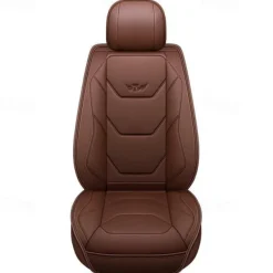 5 Seat Full Set Luxury Universal 5D PU Leather Front Car Seat Cover, Waterproof, Breathable Seat Protector Mat