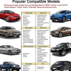 5 Seat Full Set Luxury Universal 5D PU Leather Front Car Seat Cover, Waterproof, Breathable Seat Protector Mat