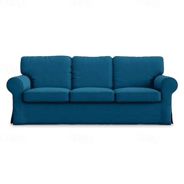 3 Seat Sofa Cover, 100 Cotton Couch Cover with 3 Cushion Cover and 3 Backrest Cover, Slipcover Washable Furniture Protector LITB PRIME cover Ektcover