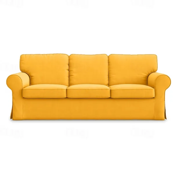 3 Seat Sofa Cover, 100 Cotton Couch Cover with 3 Cushion Cover and 3 Backrest Cover, Slipcover Washable Furniture Protector LITB PRIME cover Ektcover