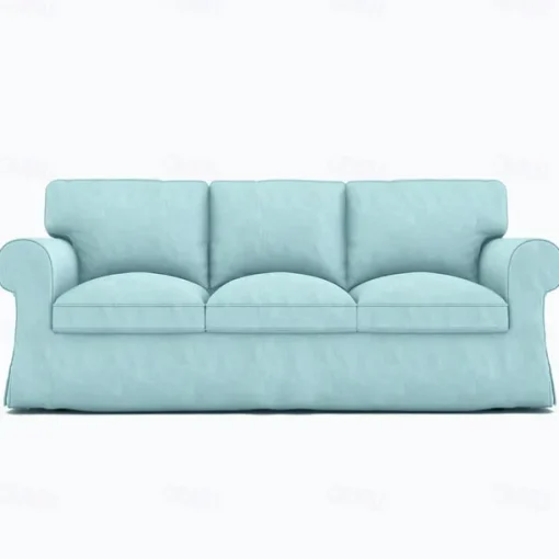 3 Seat Sofa Cover, 100 Cotton Couch Cover with 3 Cushion Cover and 3 Backrest Cover, Slipcover Washable Furniture Protector LITB PRIME cover Ektcover