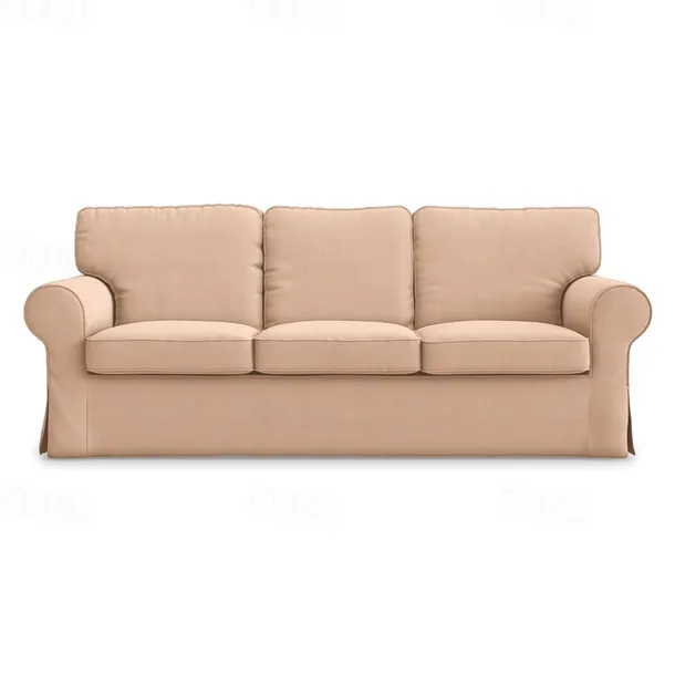 3 Seat Sofa Cover, 100 Cotton Couch Cover with 3 Cushion Cover and 3 Backrest Cover, Slipcover Washable Furniture Protector LITB PRIME cover Ektcover