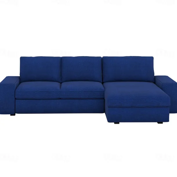 3 Seater 4 Seater Sofa Cover L Shaped with Armrests Solid Color Quilted Polyester Slipcovers KIVcover LITB PRIME cover