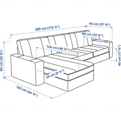 3 Seater 4 Seater Sofa Cover L Shaped with Armrests Solid Color Quilted Polyester Slipcovers KIVcover LITB PRIME cover