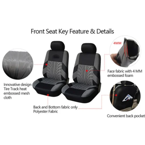 5 Seats Car Seat Cover Full Set Fully Surrounded Car Seat Cover Car Interior Washable Breathable Comfortable Butterfly Pattern Embroidery Car Seat Cover