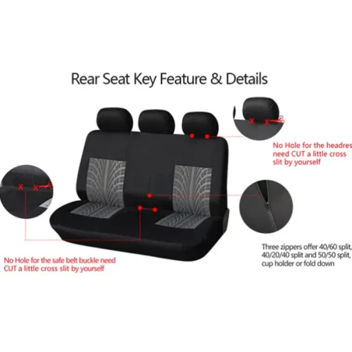 5 Seats Car Seat Cover Full Set Fully Surrounded Car Seat Cover Car Interior Washable Breathable Comfortable Butterfly Pattern Embroidery Car Seat Cover