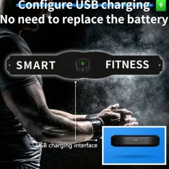 1 Set Abdominal Muscle Stimulator Muscle Toner Portable Electric EMS Muscle Trainer Intelligent Wireless Fitness Device For Men And Women Abdominal Home Office Exercise Abdominal Muscle Exerciser