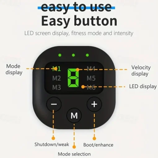 1 Set Abdominal Muscle Stimulator Muscle Toner Portable Electric EMS Muscle Trainer Intelligent Wireless Fitness Device For Men And Women Abdominal Home Office Exercise Abdominal Muscle Exerciser