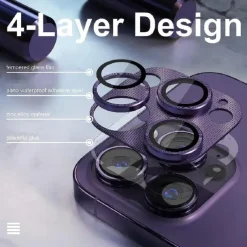 1 Set Camera Lens Protector For Apple iPhone 16 15 14 Pro Max Plus iPhone 16 iPhone 15 Pro Max Plus Tempered Glass 9H Hardness
