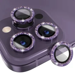 1 Set Camera Lens Protector For Apple iPhone 16 iPhone 15 Pro Max Plus iPhone 14 13 12 11 Pro Max Plus Mini SE Aluminum alloy 9H Hardness Anti-Fingerprint Diamond Scratch Proof