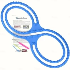 1 Set Deluxe Knitting Loom Kit - Create Beautiful Hats, Scarves, Shawls, Sweaters, Socks, and Blankets with Ease - DIY Yarn Craft Kit with Hooks, Available in Pink and Blue Colors