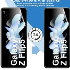 2 Sets Screen Protector + Camera Lens Protector Back Screen Protector For Samsung Galaxy Z Flip 7 Z Flip 6 Z Flip 5 TPU Hydrogel Anti Bubbles Anti-Fingerprint High Definition Ultra Thin Scratch Proof