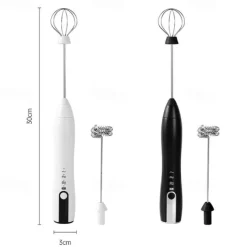 3 Speed Adujustable Mini Electric Milk Foamer Blender Rechargeable Coffee Whisk Mixer Handheld Egg Beater Kitchen Whisk Tool