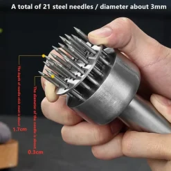 304 Stainless Steel Loose Meat Needle Meat Tenderizer Household Quick Insert Beef Artifact Loose Meat Hammer Steak Kitchen Tool