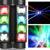 7 Stars Moving Head DJ Light –Party Lights Indoor 8 Beams Spider LED RGBW 4-in-1 Spotlight DMX/Sound/Auto Modes, Perfect for Weddings, Karaoke, & Disco Light Shows