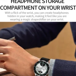 696 T97 Smart Watch 1.39 inch Smart Band Fitness Bracelet Bluetooth Pedometer Call Reminder Sleep Tracker Compatible with Android iOS Men Hands-Free Calls Message Reminder Watches with Earbuds IP 67