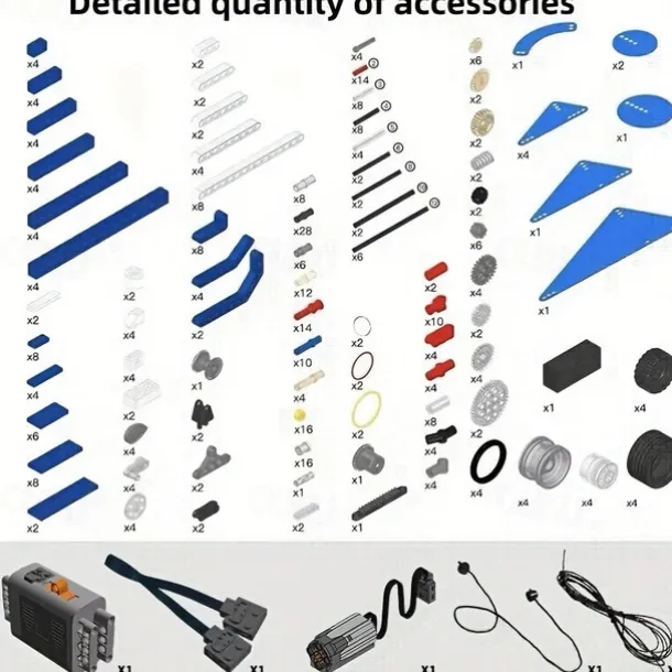 9686 Technical Parts Multi Technology Programming Educational Building Blocks Power Function Set for School Students(396pc)