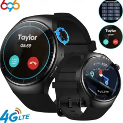 696 ThorUltra4 Smart Watch 1.43 inch 4G LTE Cellular Smartwatch Phone Bluetooth Pedometer Call Reminder Heart Rate Monitor Compatible with Android iOS Men GPS Hands-Free Calls with Camera IP 67 48mm