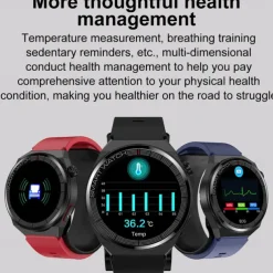 696 TK62 Smart Watch 1.42 inch Smartwatch Fitness Running Watch Bluetooth ECG+PPG Pedometer Call Reminder Compatible with Android iOS Women Men Hands-Free Calls Message Reminder IP 67 47mm Watch Case