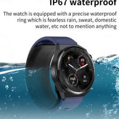 696 TK62 Smart Watch 1.42 inch Smartwatch Fitness Running Watch Bluetooth ECG+PPG Pedometer Call Reminder Compatible with Android iOS Women Men Hands-Free Calls Message Reminder IP 67 47mm Watch Case