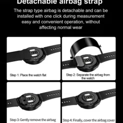 696 TK62 Smart Watch 1.42 inch Smartwatch Fitness Running Watch Bluetooth ECG+PPG Pedometer Call Reminder Compatible with Android iOS Women Men Hands-Free Calls Message Reminder IP 67 47mm Watch Case