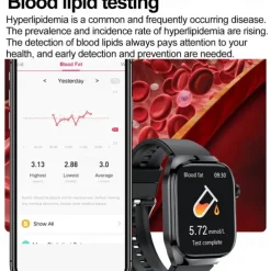 696 TK16 Smart Watch 2.4 inch Smartwatch Fitness Running Watch Bluetooth Pedometer Call Reminder Sleep Tracker Compatible with Android iOS Men Hands-Free Calls Message Reminder IP 67 52mm Watch Case