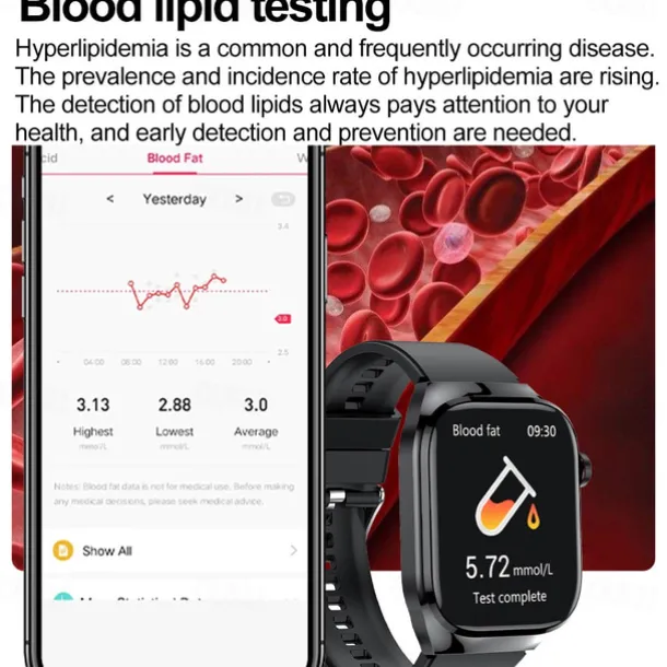 696 TK16 Smart Watch 2.4 inch Smartwatch Fitness Running Watch Bluetooth Pedometer Call Reminder Sleep Tracker Compatible with Android iOS Men Hands-Free Calls Message Reminder IP 67 52mm Watch Case