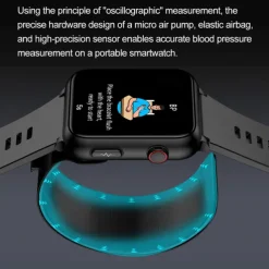 696 TK63 Smart Watch 1.91 inch Smartwatch Fitness Running Watch Bluetooth ECG+PPG Temperature Monitoring Pedometer Compatible with Android iOS Men Hands-Free Calls Message Reminder Custom Watch Face