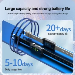 696 TK79 Smart Watch 1.47 inch Smart Band Fitness Bracelet Bluetooth ECG+PPG Temperature Monitoring Pedometer Compatible with Android iOS Women Men Message Reminder IPX-0 27mm Watch Case