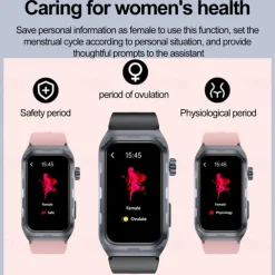 696 TK79 Smart Watch 1.47 inch Smart Band Fitness Bracelet Bluetooth ECG+PPG Temperature Monitoring Pedometer Compatible with Android iOS Women Men Message Reminder IPX-0 27mm Watch Case