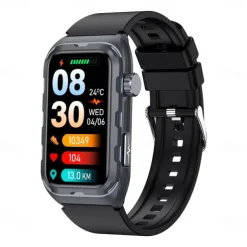 696 TK79 Smart Watch 1.47 inch Smart Band Fitness Bracelet Bluetooth ECG+PPG Temperature Monitoring Pedometer Compatible with Android iOS Women Men Message Reminder IPX-0 27mm Watch Case
