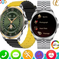 696 TN88 Smart Watch 1.43 inch Smart Band Fitness Bracelet Bluetooth Pedometer Call Reminder Sleep Tracker Compatible with Android iOS Women Men Hands-Free Calls Message Reminder IP 67 43mm Watch Case